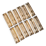 Lot de 12 porte - couteaux art déco en verre givré Lot de 12 porte - couteaux art déco en verre givré