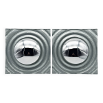 Lot de 2 appliques murales vintage des ann�es 90 paul neuhaus argent�es