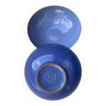 Lot de 2 assiettes creuses montgolfier bleu grès Lot de 2 assiettes creuses montgolfier bleu grès