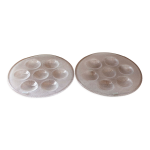 Lot de 2 assiettes  huitres kosta boda sweden