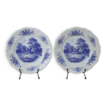 Lot de 2 assiettes plates sarreguemines modèle romantic 25cm Lot de 2 assiettes plates sarreguemines modèle romantic 25cm