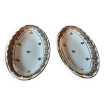 Lot de 2 beurriers porcelaine limoges.
