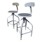 Lot de 2 chaises haute atelier modle nicolle dit  queue de baleine