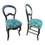 Lot de 2 chaises louis philippe