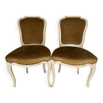 Lot de 2 chaises style louis xv Lot de 2 chaises style louis xv