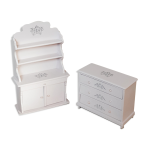 Lot de 2 commodes poupée anciennes relookées Lot de 2 commodes poupée anciennes relookées