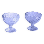 Lot de 2 coupes à glace vintage en cristal de bohème Lot de 2 coupes à glace vintage en cristal de bohème