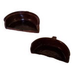 Lot de 2 cuit pommes en terre vernisse