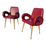 Lot de 2 fauteuils ann�es 60