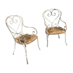 Lot de 2 fauteuils de jardin