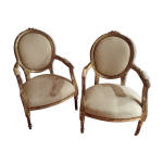 Lot de 2 fauteuil louis xv