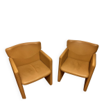 Lot 2 fauteuils tecno spa s148 par eugenio gerli