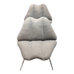 Lot de 2 fauteuils vintage pop art lips marilyn monroe 1970s