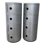 Lot de 2 kartell componibili 4 portes Lot de 2 kartell componibili 4 portes