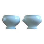 Lot de 2 mini soupières porcelaine française Lot de 2 mini soupières porcelaine française