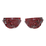 Lot de 2 photophores en cristal d'arques - collection royale