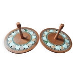 Lot de 2 plateaux � fromages
