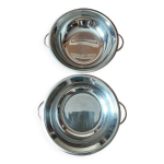 Lot de 2 saladiers inox