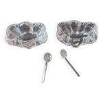 Lot de 2 salieres cristal daum