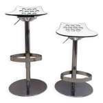 Lot de 2 tabourets de bar calligaris, italie