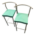Lot de 2 tabourets de bar high globe h. 65cm starck pour kartell