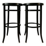 Lot de 2 tabourets noirs vintage Lot de 2 tabourets noirs vintage