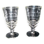 Lot de 2 verres  absinthe en verre moul vintage h16. 5cm