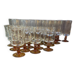 Lot de 27 verres  pied luminarc