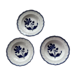 Lot de 3 assiettes creuses thebes salins bleu Lot de 3 assiettes creuses thebes salins bleu