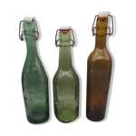 Lot de 3 bouteilles anciennes Lot de 3 bouteilles anciennes