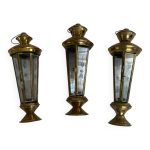 Lot de 3 lanternes photophores