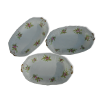 Lot de 3 raviers en porcelaine