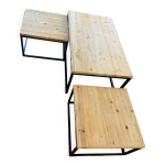 Lot de 3 tables basses gigognes