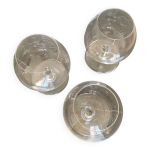 Lot de 3 verres  cognac cristal de baccarat