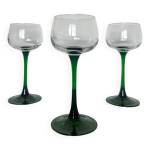 Lot de 3 verres  pied vintage