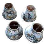 Lot de 4 abats jour anciens