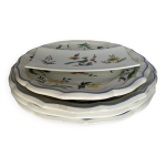 Lot de 4 assiettes et 1 vide poches