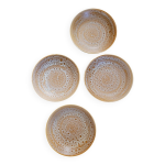 Lot de 4 assiettes creuses fauve niderviller