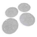 Lot de 4 assiettes  hutres vintage limoges france porcelaine