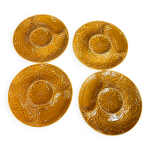 Lot 4 assiettes service artichauts