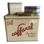 Lot 4 boites mtal vintage - caffarel