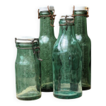 Lot de 4 bouteilles de conserve en verre l'idal
