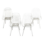 Lot de 4 chaises  bikini  de charles & ray eames pour herman miller, 1951