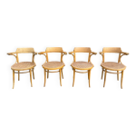 Lot de 4 chaises cannes