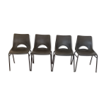 Lot de 4 chaises coque plastique marque sitting Lot de 4 chaises coque plastique marque sitting