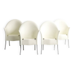Lot de 4 chaises, lord yo par philippe starck pour aleph, 1994