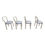 Lot 4 chaises de salle à manger par calligaris italie, 1980 Lot 4 chaises de salle à manger par calligaris italie, 1980