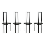 Lot de 4 chaises de salle � manger postmodernes italiennes par maurizio cattelan, ann�es 1980