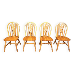 Lot de 4 chaises de salle  manger vintage ercol, annes 1950