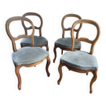 Lot de 4 chaises style louis - philippe